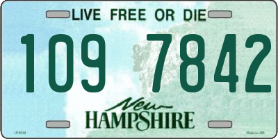 NH license plate 1097842