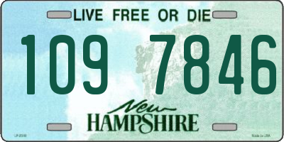 NH license plate 1097846