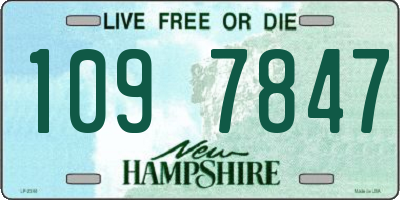 NH license plate 1097847