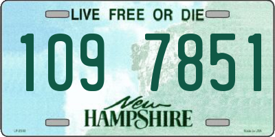 NH license plate 1097851