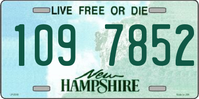 NH license plate 1097852