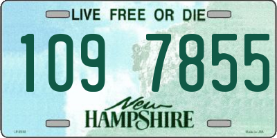 NH license plate 1097855