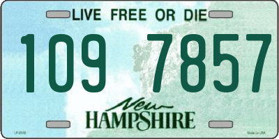 NH license plate 1097857