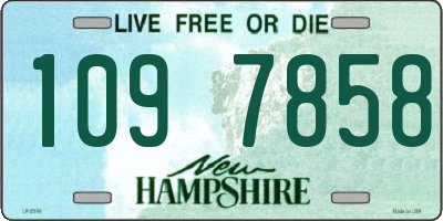 NH license plate 1097858