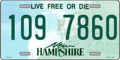 NH license plate 1097860