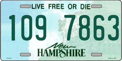 NH license plate 1097863