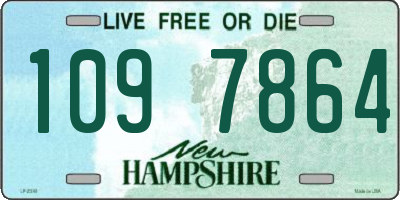 NH license plate 1097864