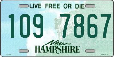 NH license plate 1097867