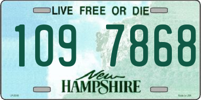 NH license plate 1097868