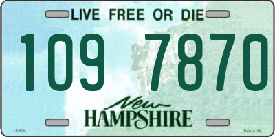 NH license plate 1097870