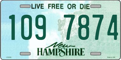 NH license plate 1097874
