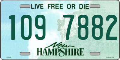 NH license plate 1097882