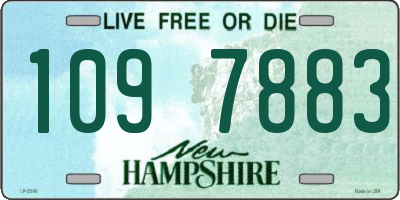 NH license plate 1097883