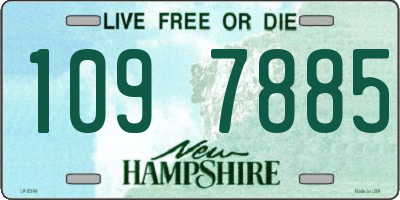 NH license plate 1097885