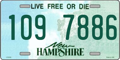 NH license plate 1097886