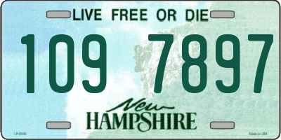 NH license plate 1097897