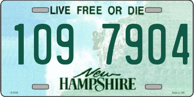NH license plate 1097904
