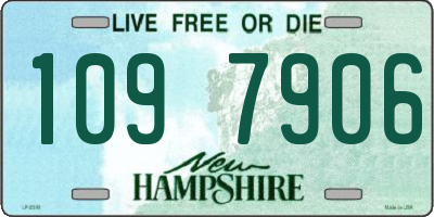 NH license plate 1097906