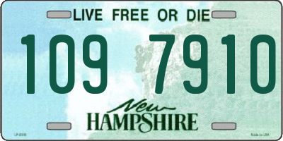 NH license plate 1097910
