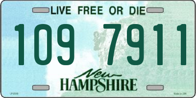 NH license plate 1097911