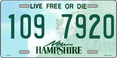 NH license plate 1097920