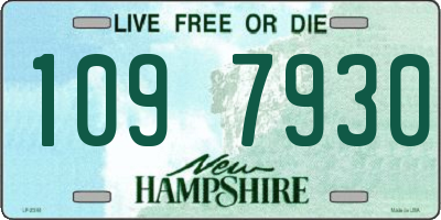 NH license plate 1097930