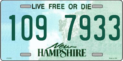 NH license plate 1097933