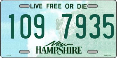 NH license plate 1097935