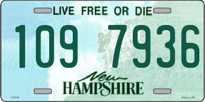 NH license plate 1097936