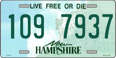 NH license plate 1097937