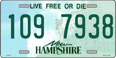 NH license plate 1097938
