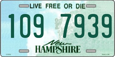 NH license plate 1097939