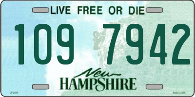 NH license plate 1097942