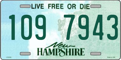 NH license plate 1097943