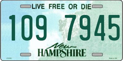 NH license plate 1097945