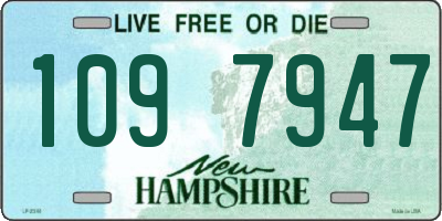 NH license plate 1097947