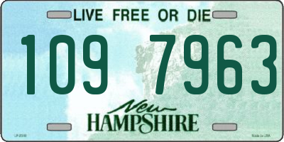 NH license plate 1097963