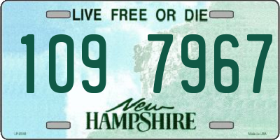NH license plate 1097967