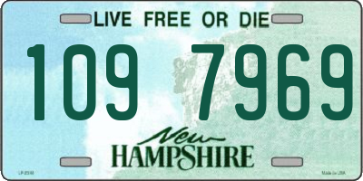 NH license plate 1097969