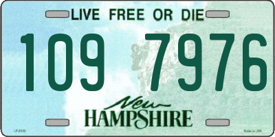 NH license plate 1097976