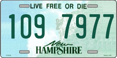 NH license plate 1097977