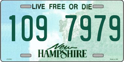 NH license plate 1097979