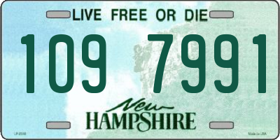 NH license plate 1097991
