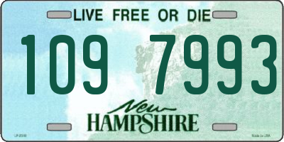 NH license plate 1097993