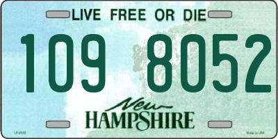 NH license plate 1098052
