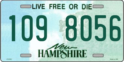 NH license plate 1098056