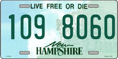 NH license plate 1098060