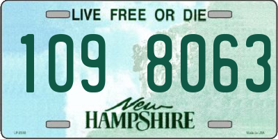 NH license plate 1098063