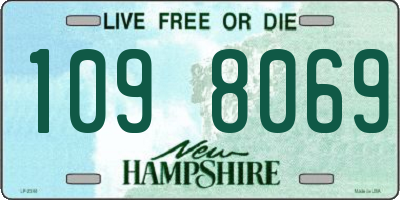 NH license plate 1098069