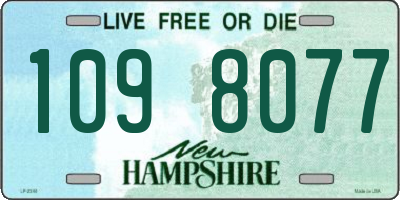 NH license plate 1098077